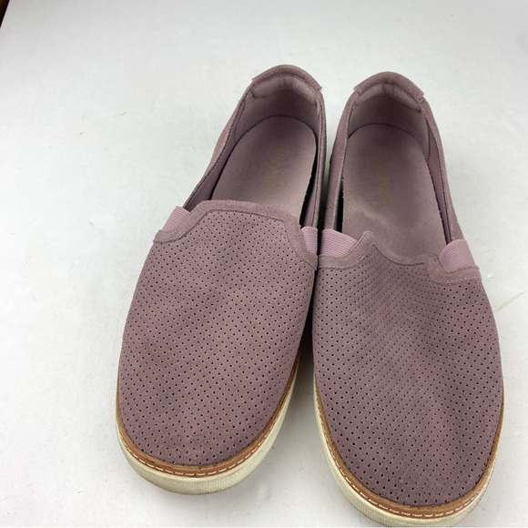 Vionic Womens 11 Malina Mauve Suede Slip On Comfort Shoes - Picture 4 of 6